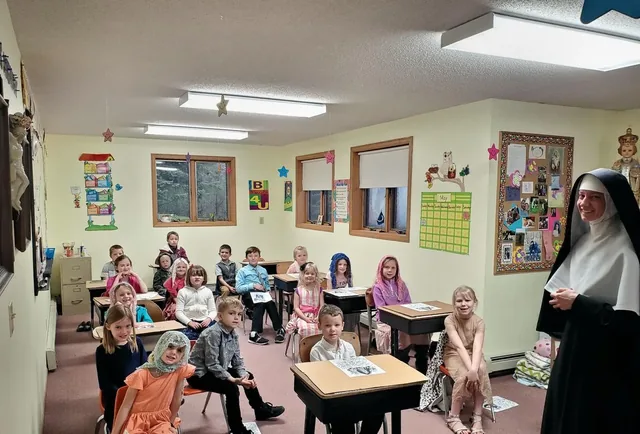 A Sister with younger students.