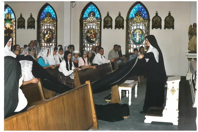 A ceremony in the chapel.